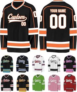 Jersey de hockey sobre hielo de buena calidad, uniforme de hockey sobre hielo por sublimación en diferentes tamaños y precio al por mayor, logotipo de nombre de equipo personalizado, número - Product Image 1