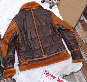 Men's Heavyweight Thick Sherpa <b>Lined</b> Lapel Long Sleeve Zipper up Faux <b>Fur</b> PU Leather <b>Jacket</b> Winter Outwear Overcoat - Product Image 1