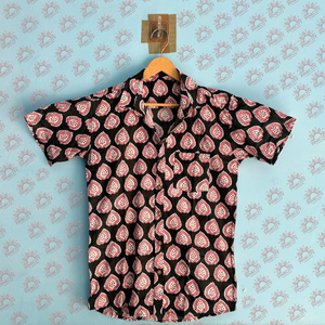 Custom <b>Men's</b> Casual Floral Print <b>Beach</b> Short Sleeve 100% Cotton <b>Shirt</b> Eco-Friendly & Breathable <b>for</b> Summer Party Vacation - Product Image 5