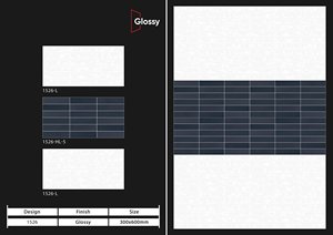 Fabricante directo India Alto brillo 300x600 Azulejos de pared digitales esmaltados de cerámica Alta calidad Nuevo diseño moderno Villas Sólido - Product Image 4