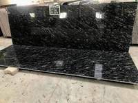 Dalles de granit noir indien Markino polies 180x60cm 18-30mm pour revêtements de sol, comptoirs de cuisine, escaliers – Durabilité 5 ans et plus