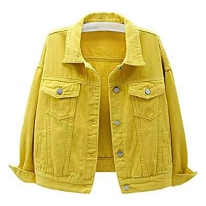 Veste femme vêtements décontractés automne veste boutonnée manteau Denim veste 100 pour cent bonne qualité Denim Jeans - Product Image 1