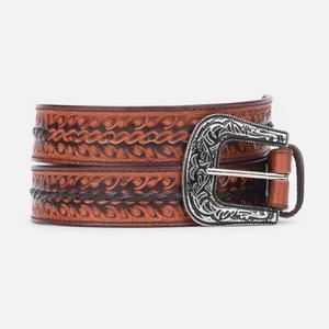 Cinturón de herramientas de cuero occidental para hombre Cowboy Rodeo tallado a mano Cinturones y accesorios de cuero occidental unisex con estilo - Product Image 2