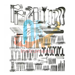 Juego de Instrumentos de Cirugía Laparotómica OldMed, 197 Piezas, Instrumentos Quirúrgicos Médicos, Acero Inoxidable de Grado Médico, Estándar Alemán - Product Image 1