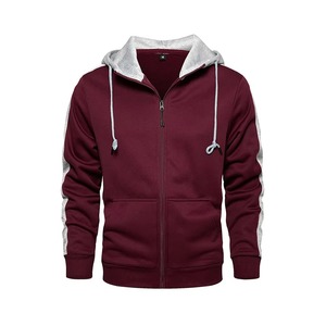 Survêtement de sport pour homme en tissu premium, vintage, à capuche, uni, coupe confortable, design réversible, vente en gros - Product Image 6