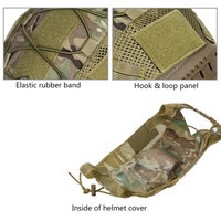 Housse de casque tactique confortable en Oxford/Nylon/Polyester 1000D, sans sangle, taille personnalisée pour casque Fast, camouflage BJ/PJ/MH