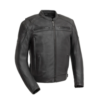 Blouson de moto en cuir véritable pour homme, fait main, élégant, style urbain, écologique, tissé, collection printemps, vente en gros