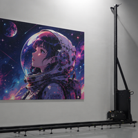 Impresora de Pared Portátil 3D con Sistema de Curado UV LED, Máquina de Impresión de Pared Independiente para Decoración de Murales