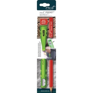 PICA New Product Category Pencil Case for Lead/Marking Pencils <b>with</b> Pointed Blade and 1 Carpenter's Pencil - Product Image 1