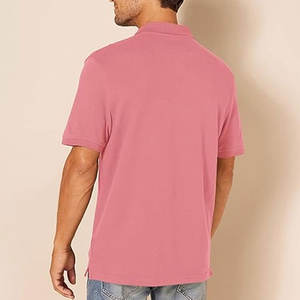 Chemise décontractée pour homme, coupe ajustée, manches courtes, imprimé tricoté, anti-rides, 100 % coton - Product Image 2