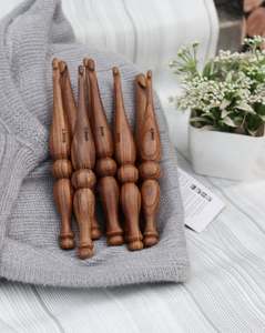 Ensemble de crochets en bois pour tricoter le crochet Palissandre 7 pouces Ensemble de crochets ergonomiques - Product Image 3