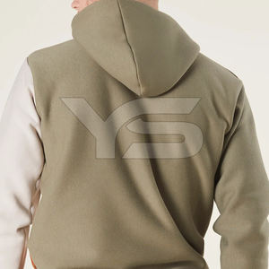 เสื้อมีฮู้ด Super PANEL สำหรับผู้ชายฤดูหนาวลายทึบมีฮู้ด ODM จัดหาการพิมพ์สกรีนผ้าไหมพร้อมตัวเลือกหลายสี - Product Image 4