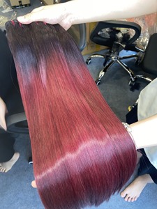 Extensiones de Cabello Humano Remy Vietnamita Baratas Más Vendidas con Frente de Encaje Liso Extremo Doble Trama - Product Image 5