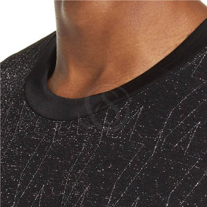 Camiseta Casual Personalizada para Hombre, Talla Grande, Logotipo Frontal, Tejida, 100% Algodón, Transpirable, Manga Corta, Cuello Redondo - Product Image 3