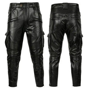 Fabrication sur mesure de pantalons de moto en cuir pour hommes de différentes couleurs/meilleur prix de pantalons de moto en cuir de bonne qualité - Product Image 1