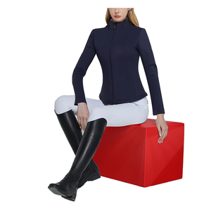 Camisa de equitación ecuestre de manga larga para mujer Chaqueta de espectáculo ecuestre a prueba de viento Abrigo deportivo - Product Image 1