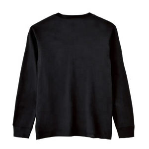 Camiseta de manga larga lavada 220 Gsm ropa de calle de algodón cuello redondo de gran tamaño con patrón diseño de impresión de estilo informal - Product Image 6