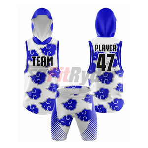 Uniforme de fútbol de bandera 7-on-7 personalizado con capucha Diseño transpirable completamente sublimado de secado rápido para equipos de fútbol americano - Product Image 6