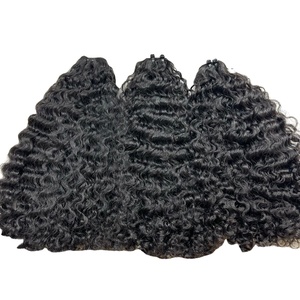 Venta al por mayor mejor calidad 100% Raw vietnamita Remy extensiones de cabello rizado Paquete de pelo de la máquina de doble trama 100g VQ pelo Jessica 21 - Product Image 3