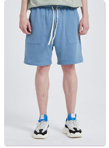 2024 hommes Logo personnalisé athlétique entraînement survêtement Shorts de course solide coton sueur GYM Shorts Style décontracté Collection d'été - Product Image 2