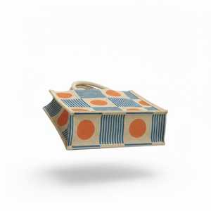 Fruit Design Jute Handbag with Rope Handle Stylish Eco-Friendly <b>Foldable</b> Shopping <b>Bag</b> - Product Image 4