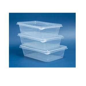 Boîte en plastique de forme rectangulaire jetable en plastique Transparent d'usine pour la nourriture/fruits/salade avec des produits de couvercle les plus vendus 2025 - Product Image 1