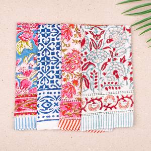 Juego de 4 Pañuelos de Algodón Sostenible, Ligeros, Estilo Boho, Pañuelo para la Cabeza, Bufanda de Verano, Regalo de Viaje - Product Image 1