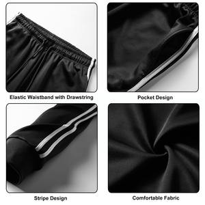 Conjunto de pantalones de chándal de algodón de gran tamaño unisex, Sudadera con capucha, estampado 3D personalizado, patrón sólido, chándal de lana de dos piezas para hombre - Product Image 6