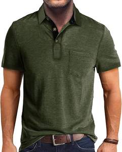 Chemises Polo Homme de Haute Qualité en Gros avec Poche, Anti-Humidité, Manches Courtes, Décontractées, Boutonnées, Basiques, pour le Golf 2025 - Product Image 2