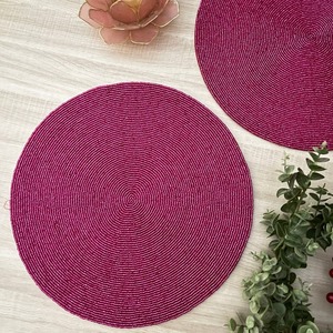 Manteles Individuales Modernos Personalizables con Cuentas de Satén, Tema de Invierno Encantado, para Bodas, Navidad, Banquetes, Fiestas, Decoración del Hogar - Product Image 4