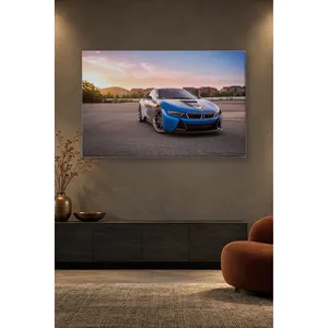 Impression sur toile Fida Blue BMW i8 Under Pastel Sky - Product Image 4