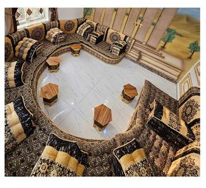 Sofá estilo Majlis árabe, diseño clásico, elegante conjunto para sala de estar, asientos de esquina de lujo, diseño que ahorra espacio - Product Image 1