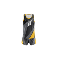 Maillots de sport sans manches Pro Track and Field pour marathon et course à pied, tissu respirant, design personnalisé