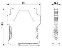 Isolateur galvanique 3 voies Phoenix Contact MCR-C-I-I-00-DC 2814508, conditionneur de signal 0(4)-20 mA, module rail DIN