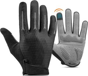 Gants de vélo de montagne antidérapants légers thermiques Gants de cyclisme d'hiver à doigt complet Meilleure qualité en cuir pur - Product Image 4