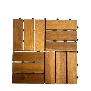 กระเบื้องพื้นระเบียงไม้สักเวียดนามแบบคลิ๊กล็อค กันน้ำ กันลื่น ติดตั้งง่าย สไตล์ร่วมสมัย สำหรับพื้นที่กลางแจ้ง - Product Image 1