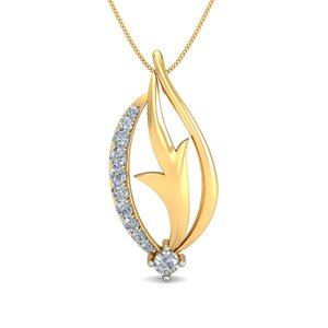 Ishi Diamonds 18K Gold Vogue Lab Grown Diamond Pendant - Product Image 2