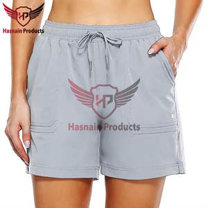 Short de sport respirant pour femmes, tissu athlétique à séchage rapide avec poche à logo pour le yoga en plein air, la course et l'exercice de gymnastique, nouvel arrivage - Product Image 3