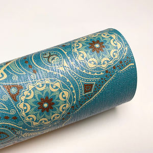 새로운 디자인의 질감 벽지 롤, 인쇄 가능한 비닐 폼 무지 벽지 - Product Image 1