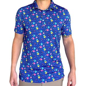 Camisetas estampadas de Polo para hombre al por mayor de calidad superior, camiseta estampada lisa de buena calidad transpirable cómoda para hombre con tamaño personalizado - Product Image 4