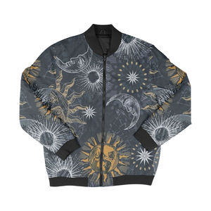 Vestes légères à sublimation de haute qualité Vestes de bombardier personnalisées imprimées sur tout le feu Vestes décontractées en polyester pour hommes - Product Image 2