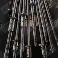 Ensemble de vis à billes à recirculation à double écrou 5005 à charge élevée avec support d'extrémité 550mm 700mm 1000mm C7 Kit de guidage linéaire de vis à billes CNC