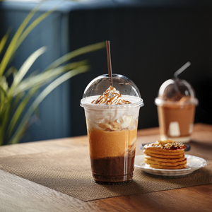 Quang Quan Vietnam 95mm Disposable Eco Friendly Plastic Single Wall <b>Cups</b> 16/20/24oz Capacity for Juice Tea <b>Iced</b> <b>Coffee</b> Custom - Product Image 1