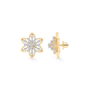18K Gold Heart <b>Moissanite</b> & Pearl <b>Earrings</b> for Women Trendy Engagement Jewelry in Rose White or Yellow Gold - Product Image 3