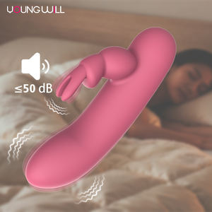 Dildo Kelinci Motor Ganda Terlaris untuk Wanita Stimulasi <span class=keywords><strong>Internal</strong></span> dan Eksternal Tahan Air Silikon Aman untuk Tubuh - Product Image 4