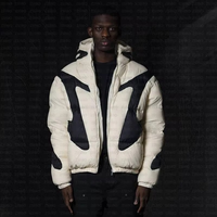 Blouson Bomber d'Hiver Unisexe pour Homme, Style Urbain, Tricoté, Réversible, Imperméable, Fermeture Éclair, Rembourré en Polyester, Chaud, avec Capuche
