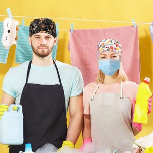 Nueva moda tamaño personalizado enfermería etiqueta privada personalizada estiramiento Scrub sombrero impreso Hospital Scrub sombrero mejor médico enfermera sombrero - Product Image 6