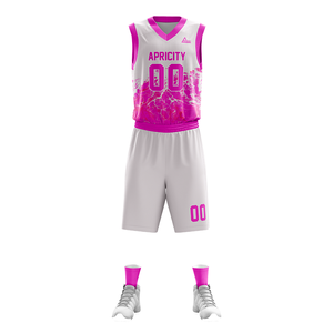 Diseña tu propio uniforme de baloncesto personalizado, conjunto con logotipo personalizado, malla 100%, poliéster transpirable, duradero, ligero, varios colores - Product Image 4