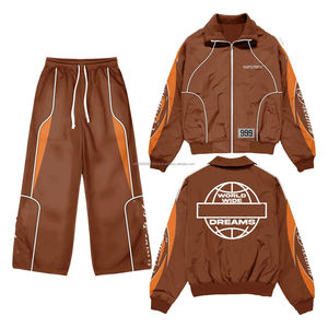 Vêtement de sport personnalisé en nylon polyester haute densité avec fermeture éclair, coupe-vent, softshell, bande réfléchissante, streetwear, veste coupe-vent, survêtement - Product Image 2