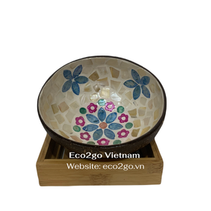 Top vendeur 2025 ensemble de bols de noix de coco faits à la main écologiques durables en gros bols de coquille de noix de coco du Vietnam - Product Image 6